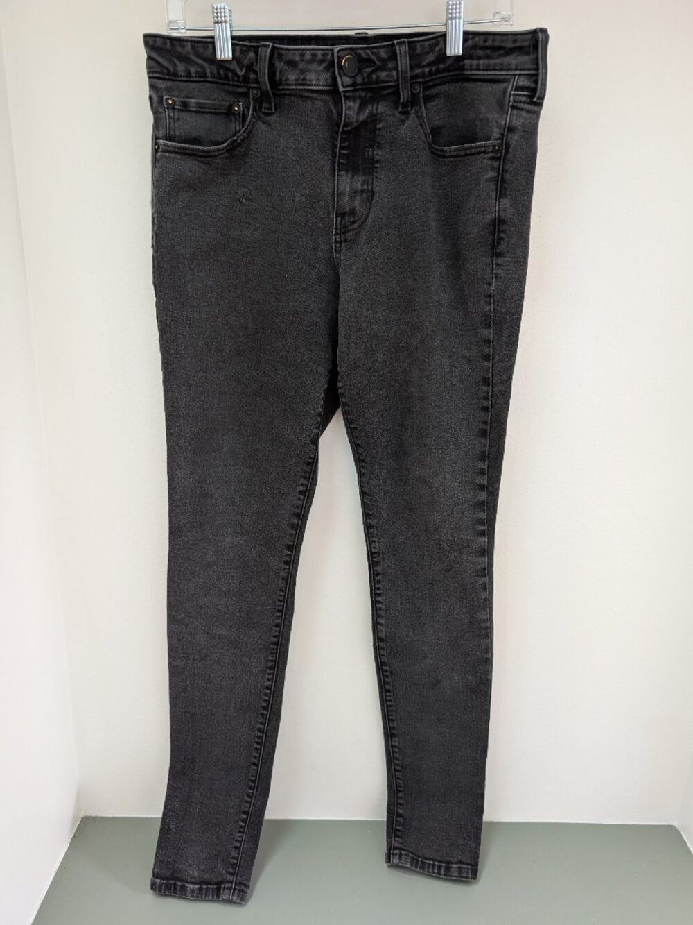 Pac Sun Faded Black Stacked Skinny Jeans - 32 x 32
